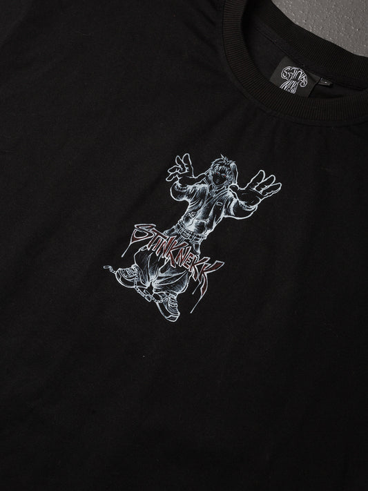 Hectic black tee